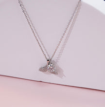 Dây chuyền kim cương Moissanite LAMY Mermaid Tail Round CDEDN037WH - Hàng chính hãng đã kiểm định