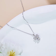 Dây chuyền kim cương Moissanite LAMY Nơ xinh 4 ly kiểm định GRA CDEDN024WH - Hàng chính hãng đã kiểm định