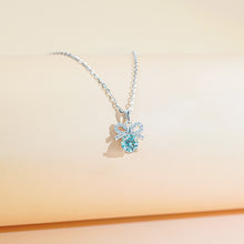 Dây chuyền kim cương Moissanite LAMY Nơ xinh 4 ly xanh CDEDN024GR - Hàng chính hãng đã kiểm định