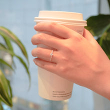 Nhẫn bạc nữ LAMY Stone Rhombus Ring Silver 8247