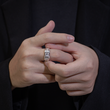 Nhẫn bạc nam CDE Round Cut Stone Silver Ring CDE8368- Nhẫn bạc ta