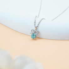 Dây chuyền kim cương Moissanite LAMY Nơ xinh 4 ly xanh CDEDN024GR - Hàng chính hãng đã kiểm định