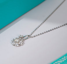 Dây chuyền kim cương Moissanite LAMY Floral Sparkle 4.0 ly CDEDN039WH - Hàng chính hãng đã kiểm định