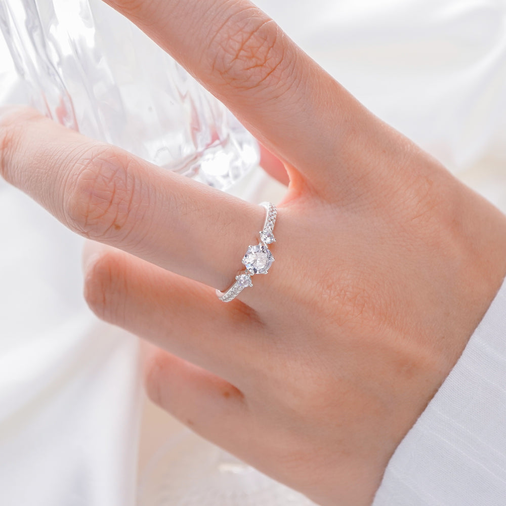 Classic Stone Ring - 8256SV