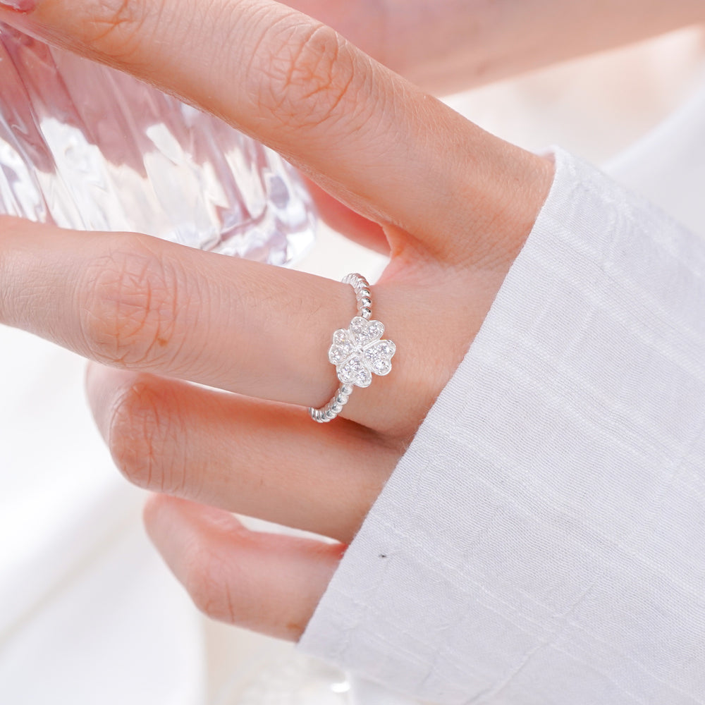 Four Leaf Ring Silver - 8258SV