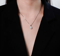 Dây chuyền kim cương Moissanite LAMY Blossom Luxe 6.5 ly kiểm định GRA CDEDN022WH - Hàng chính hãng đã kiểm định