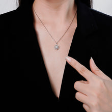 Dây chuyền kim cương Moissanite LAMY Trái tim hoa tuyết đá xanh 6.5 ly CDEDN026GR - Hàng chính hãng đã kiểm định