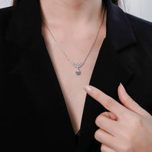 Dây chuyền kim cương Moissanite LAMY cổ yến đá chủ 6.5 ly CDEDN033WH - Hàng chính hãng đã kiểm định