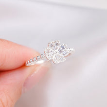 Nhẫn bạc nữ LAMY Four Leaf Silver Ring CDE8258