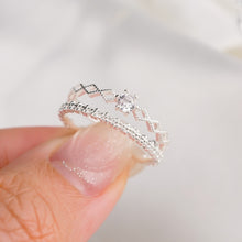 Nhẫn bạc nữ LAMY Distinctive Tiara Ring Silver CDE8253SV - Nhẫn bạc ta cao cấp