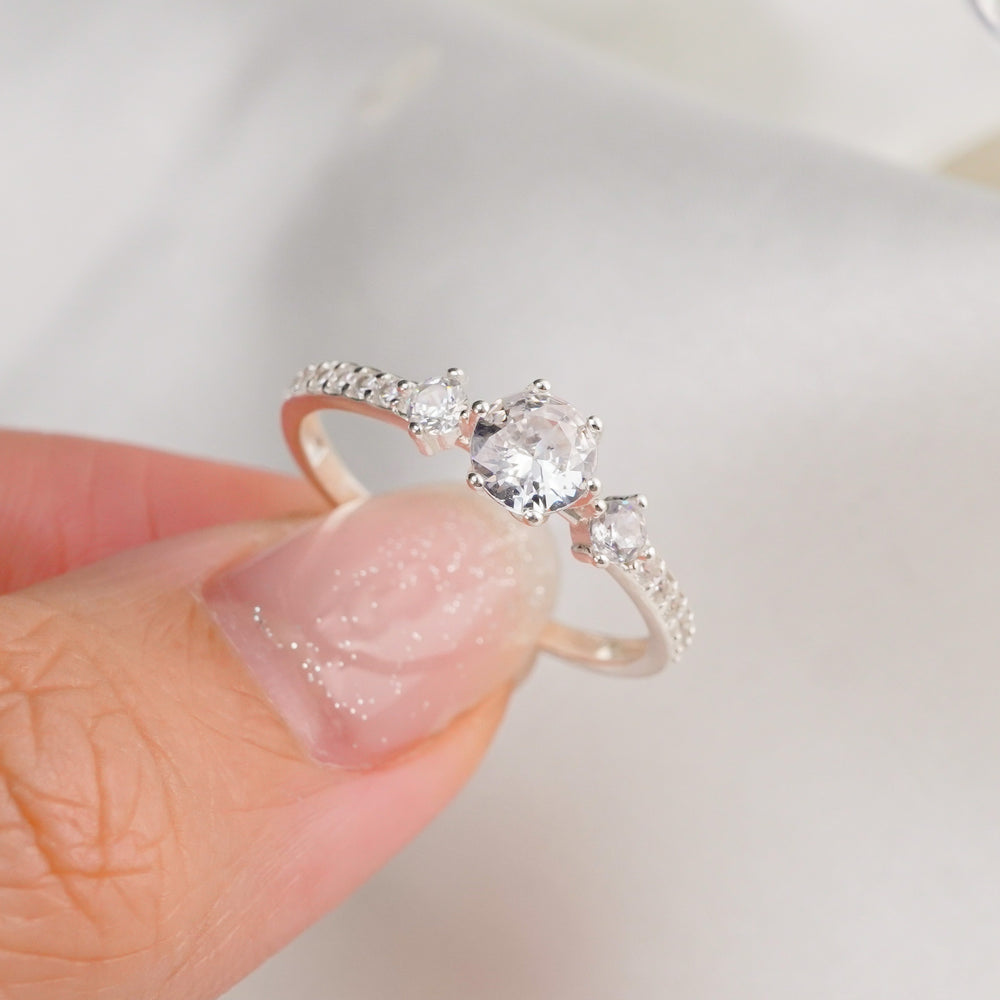 Classic Stone Ring - 8256SV