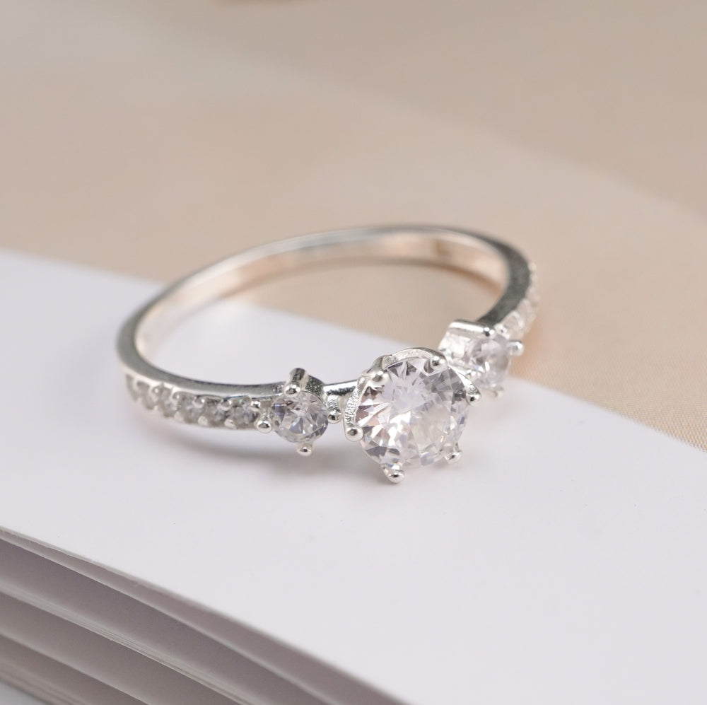 Classic Stone Ring - 8256SV