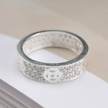 Nhẫn bạc nam nữ LAMY Nhẫn Kim tiền đính đá Lovely Ring CDE8267