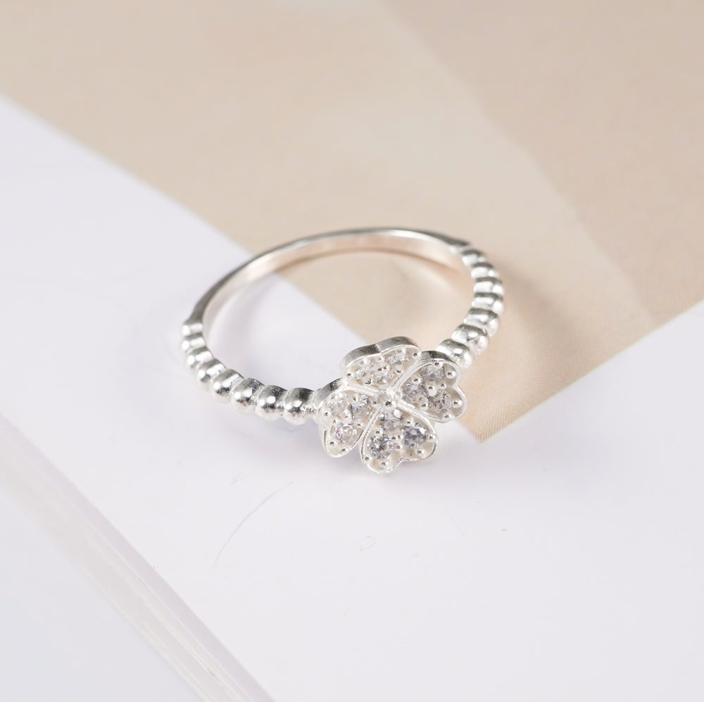 Four Leaf Ring Silver - 8258SV