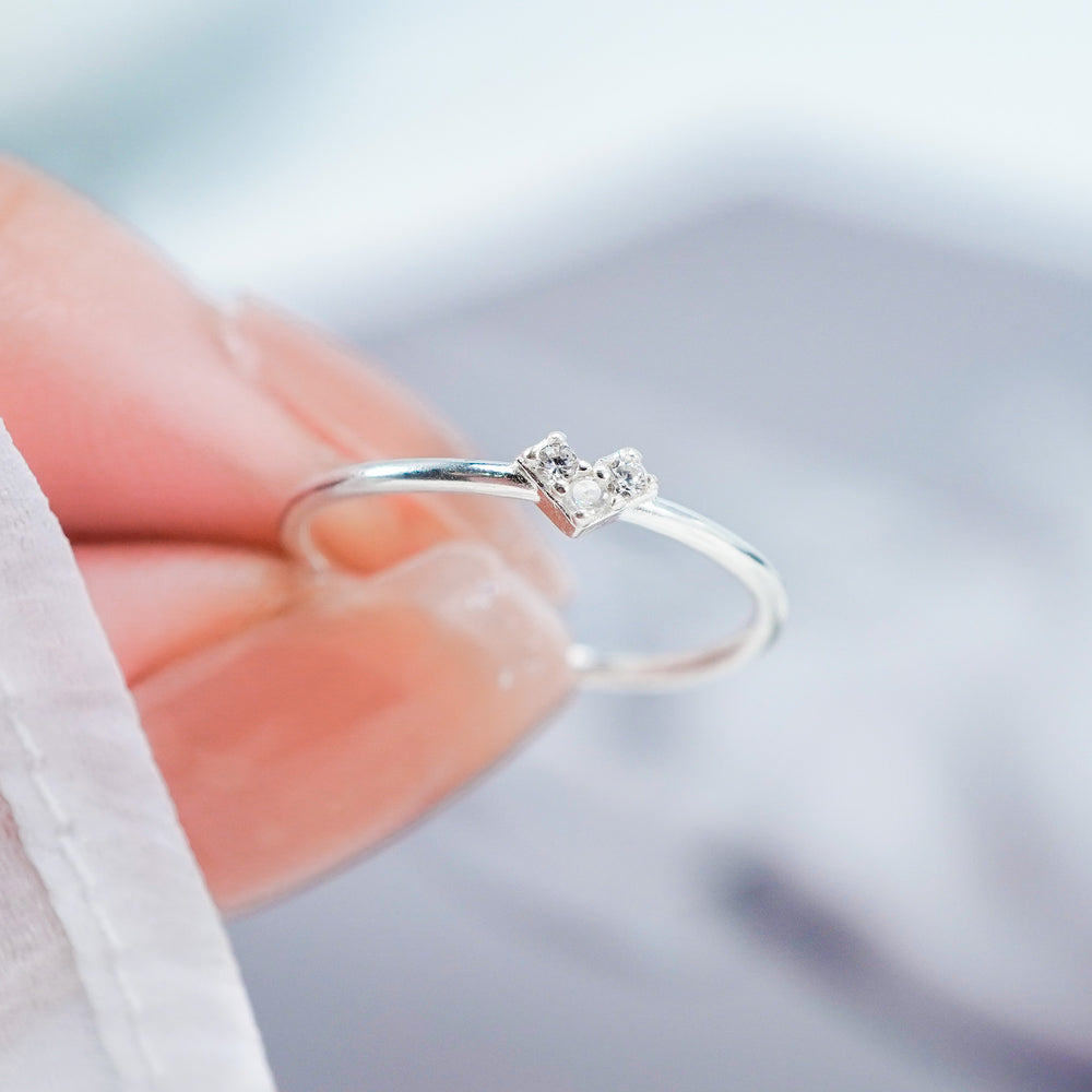 Heart Fragile Ring Silver - 8176SV