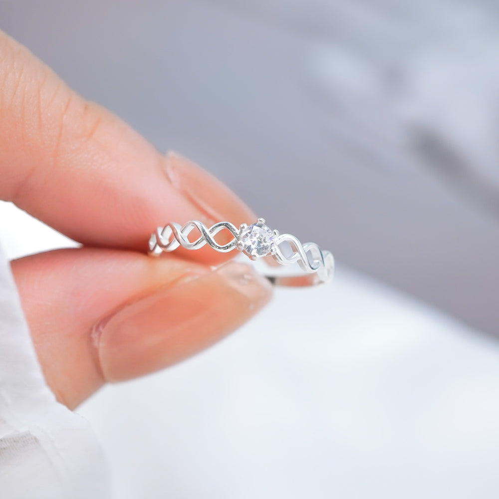 Eternity Anniversary Twist Ring Silver - 8347SV