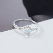 Nhẫn bạc nữ LAMY Genuine Rainbow Moonstone Ring Silver CDE8344 - Nhẫn bạc ta cao cấp