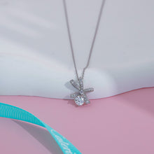 Dây chuyền kim cương Moissanite LAMY Artistic Ribbon 5.0 ly CDEDN040WH - Hàng chính hãng đã kiểm định