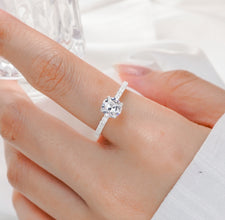 Nhẫn bạc nữ LAMY  Sparkling Stones Silver Ring CDE8287SV - Nhẫn bạc ta cao cấp