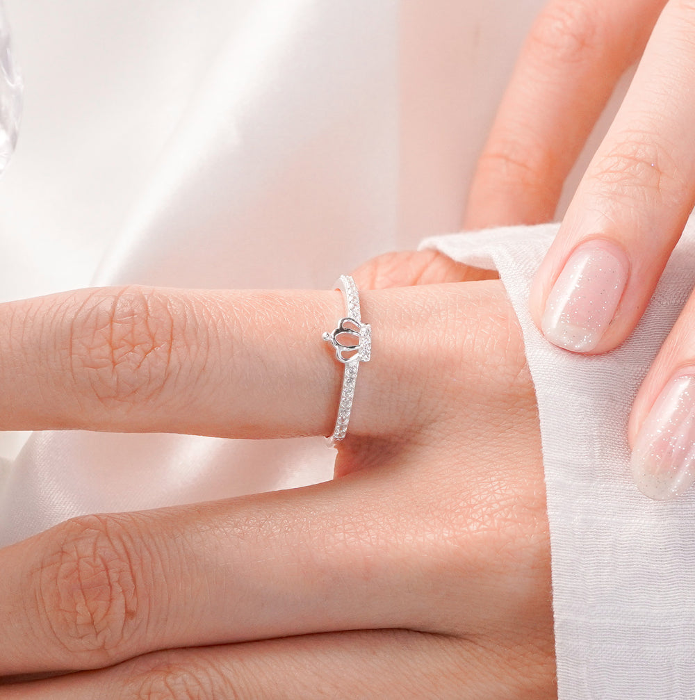 Royal Crown Ring Silver