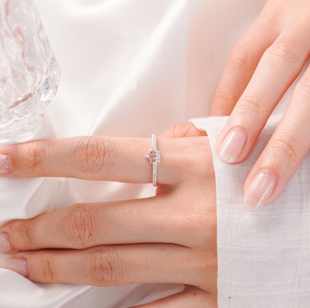 Royal Crown Ring Silver