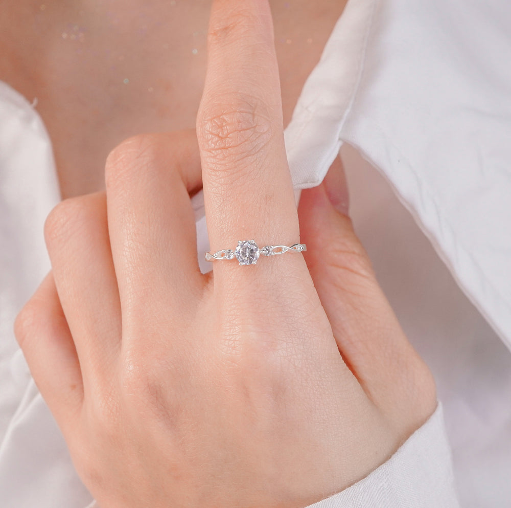 Infinity Stone Ring Silver