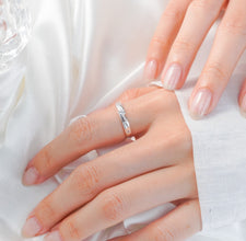 Nhẫn bạc nữ LAMY Romantic Lover Silver Ring CDE8282