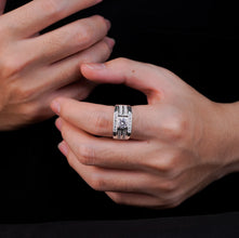 Nhẫn bạc nam LAMY Huitan Classic Ring CDE8266