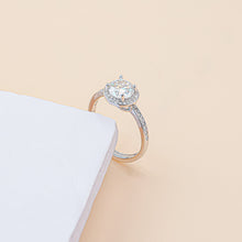 Nhẫn kim cương Moissanite LAMY Classic Halo 5 ly kiểm định GRA CDEDR035 - Hàng chính hãng đã kiểm định