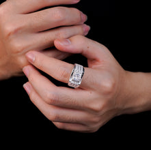 Nhẫn bạc nam LAMY Bling Jewelry Gemstone Ring CDE8264