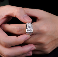 Nhẫn bạc nam LAMY Bling Jewelry Gemstone Ring CDE8264