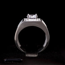 Nhẫn bạc nam LAMY Round Classic Stone Ring CDE8271