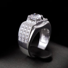 Nhẫn bạc nam LAMY Bling Jewelry Gemstone Ring CDE8264