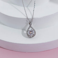 Dây chuyền kim cương Moissanite LAMY giọt lệ 6 ly CDEDN035WH - Hàng chính hãng đã kiểm định