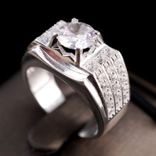 Nhẫn bạc nam LAMY Bling Jewelry Gemstone Ring CDE8264