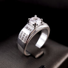 Nhẫn bạc nam LAMY Huitan Luxury Silver Ring CDE8268