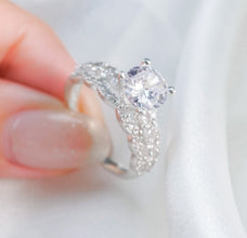 Nhẫn bạc nữ LAMY  Sparkling Luxury Silver Ring CDE8288SV - Nhẫn bạc ta cao cấp