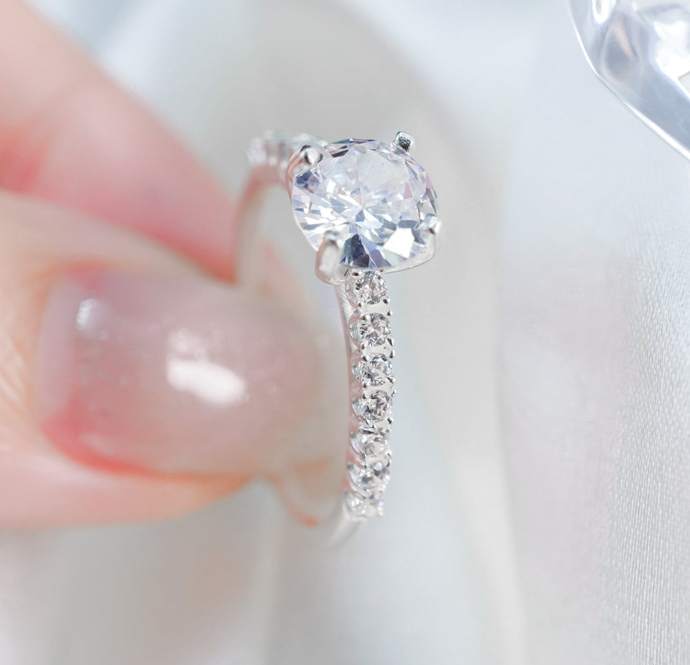Sparkling Stones Ring Silver - 8287SV