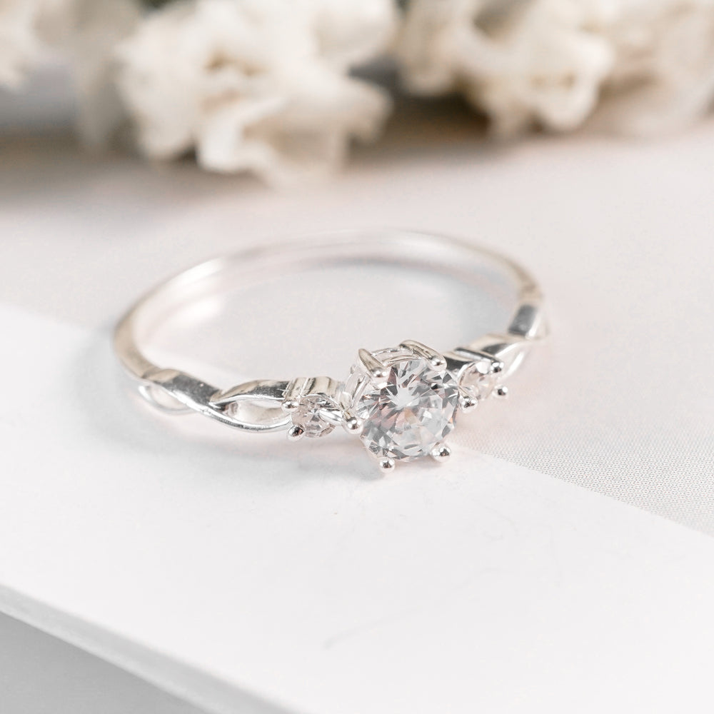 Infinity Stone Ring Silver