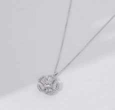 Dây chuyền kim cương Moissanite LAMY Crystal Bloom 5 ly CDEDN053WH - Hàng chính hãng đã kiểm định