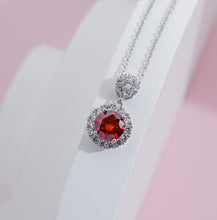 Dây chuyền kim cương Moissanite đỏ LAMY Twin Flame 6.5 ly kiểm định GRA CDEDN023RD - Hàng chính hãng đã kiểm định