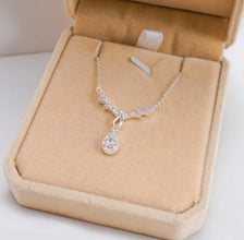 Dây chuyền bạc nữ LAMY Water Drop Pendant Silver Necklace 6239