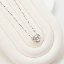 Dây chuyền kim cương Moissanite LAMY Trái tim xoắn 5 ly CDEDN027WH - Hàng chính hãng đã kiểm định