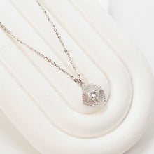 Dây chuyền kim cương Moissanite LAMY Trái tim xoắn 5 ly CDEDN027WH - Hàng chính hãng đã kiểm định