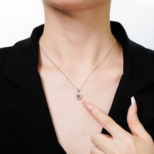 Dây chuyền kim cương Moissanite LAMY Double Heartbeat 5 ly kiểm định GRA CDEDN018 - Hàng chính hãng đã kiểm định