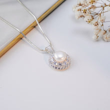 Dây chuyền bạc nữ LAMY Pearl Flower Pendant Neckplace Silver 6245