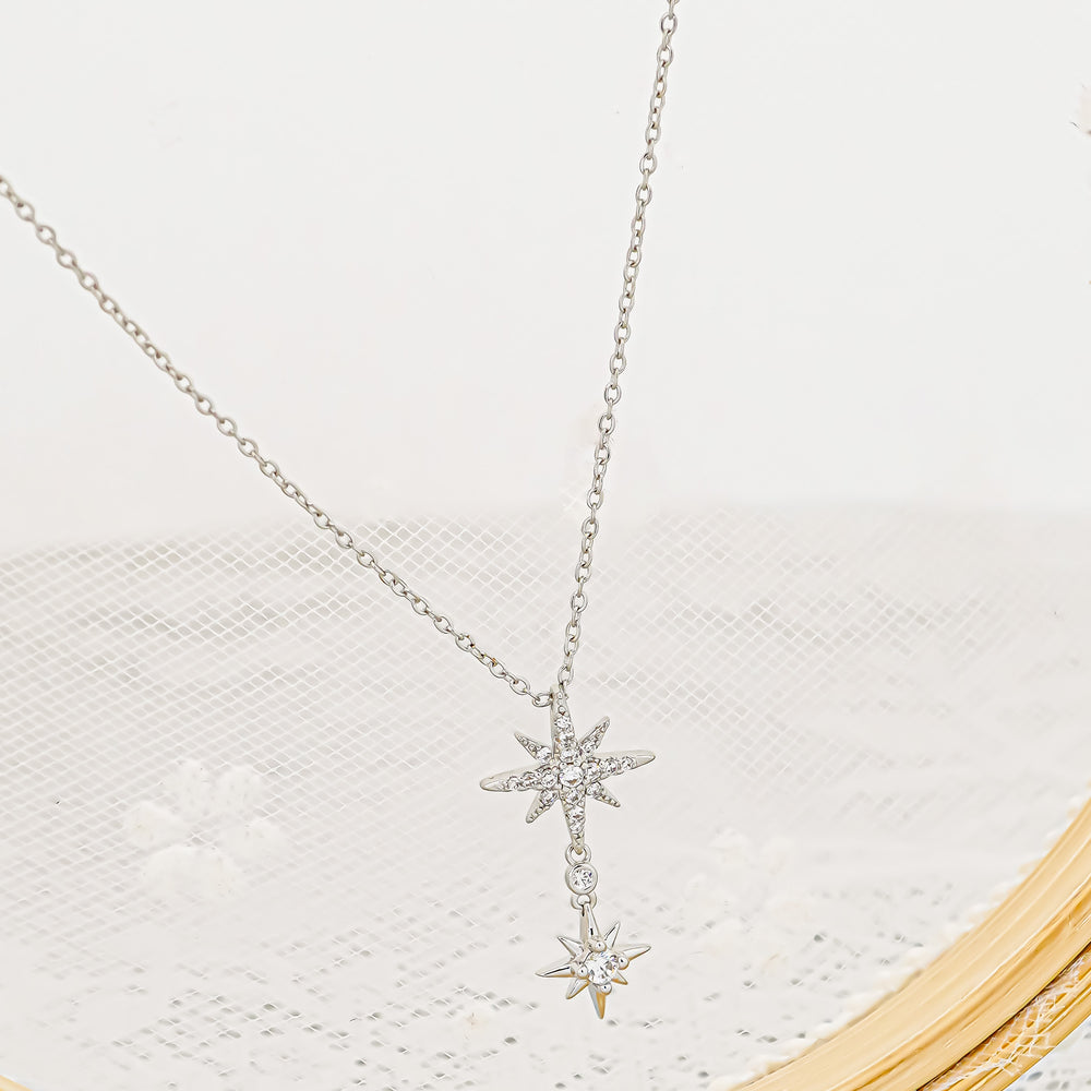 Sweet Sparkles Snow Necklace Silver