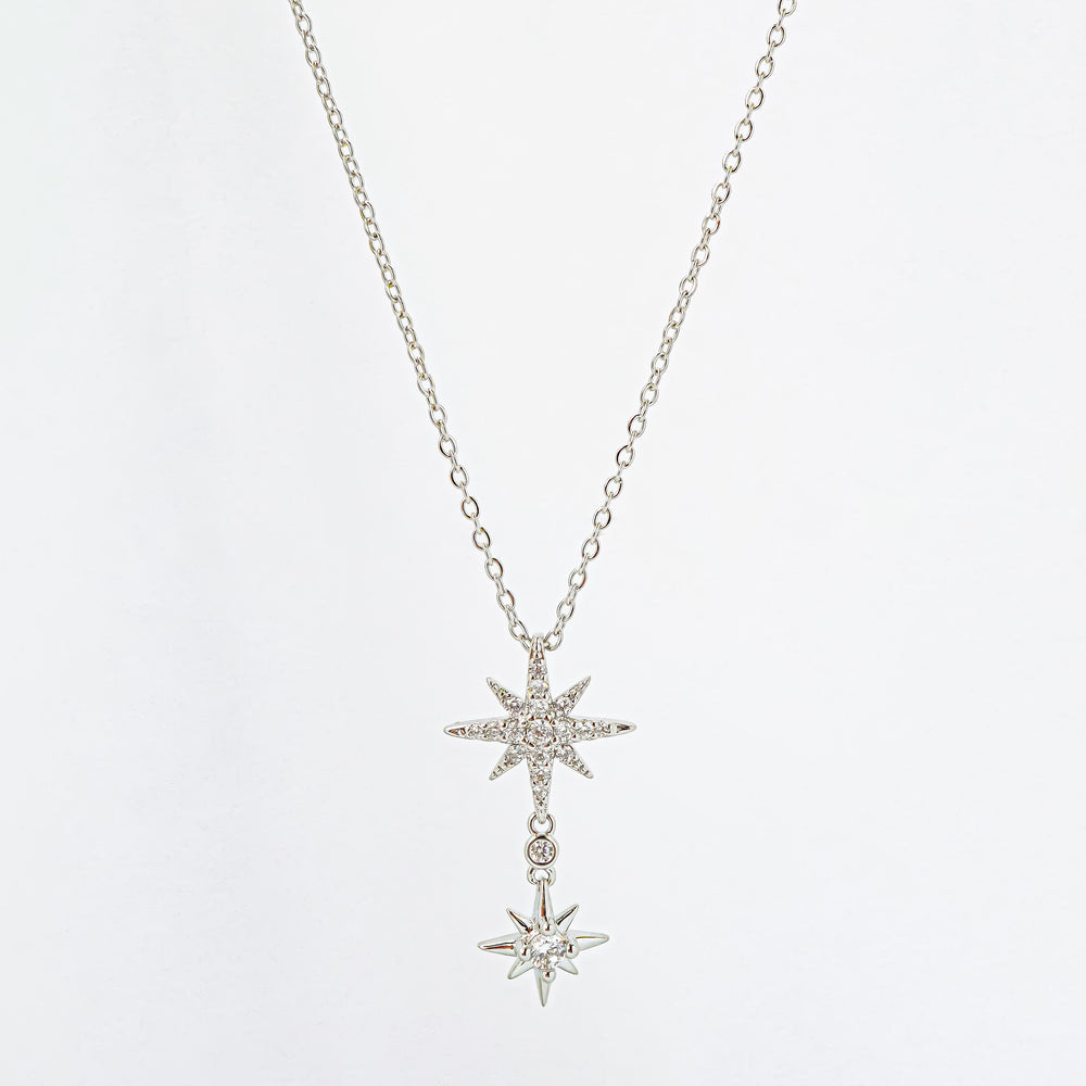 Sweet Sparkles Snow Necklace Silver