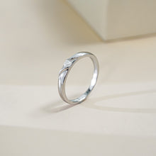 Nhẫn kim cương Moissanite LAMY Wave Crest kiểm định GRA CDEDR042 - Hàng chính hãng đã kiểm định