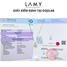 Dây chuyền kim cương Moissanite LAMY Harmony Halo 6.0 ly CDEDN055WH - Hàng chính hãng đã kiểm định